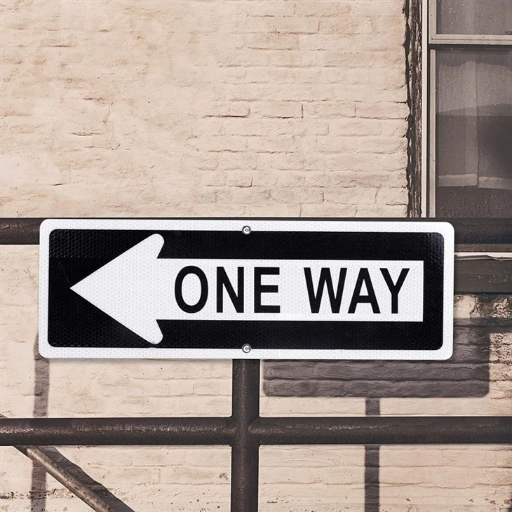 China One Way Sign Factory