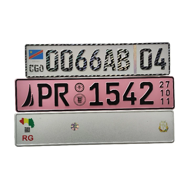 Embossed Aluminum License Plate